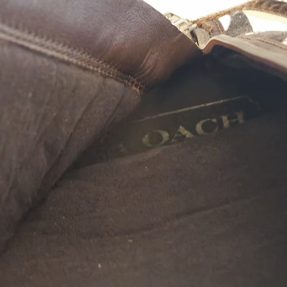 Coach Women's Monogram C's Quilted Sasha Winter Snow Boots Fur Trim Size 8.5 - Picture 12 of 17